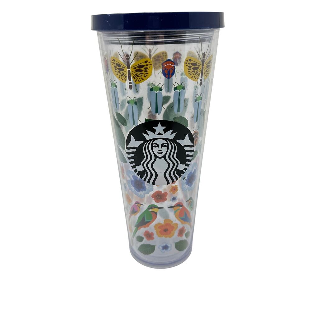 Starbucks Spring Birds Beetles and Flowers Tumbler Venti 24 Oz *NO STRAW*